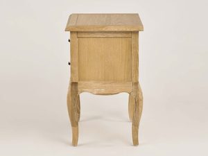 Miniaturka 5 - Szafka Nocna Francuska z Giętymi Nogami i Metalowymi Uchwytem – Venezia Oak