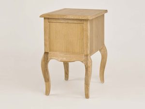 Miniaturka 6 - Szafka Nocna Francuska z Giętymi Nogami i Metalowymi Uchwytem – Venezia Oak