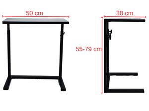 Miniaturka 2 - Stolik pomocniczy z regulacją wysokości wymiary katalogowe