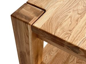 Miniaturka 3 - Ława dębowa masywna detal nogi i połączenia zbliżenie