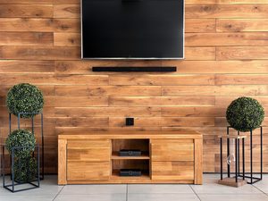 Miniaturka 6 - Szafka dębowa RTV ryflowana