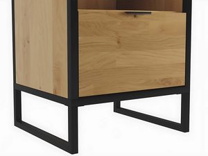 Miniaturka 2 - Stolik Nocny Drewniany z Ciemną Ramą – Kongo