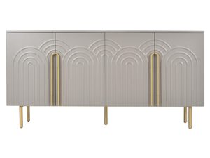 Miniaturka 4 - Nowoczesna komoda z łukami na frontach i eleganckimi nóżkami