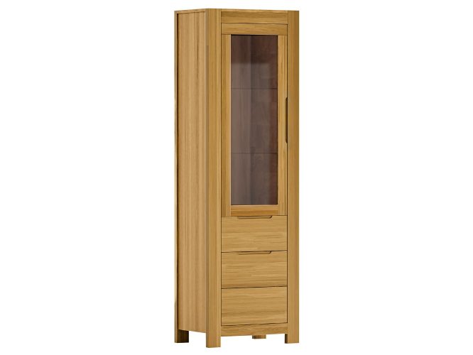 Witryna Dębowa Elegancka – Lunaro 75