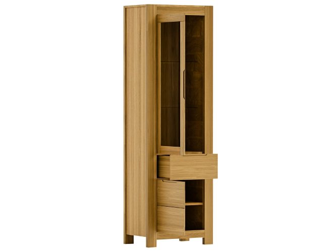 Witryna Dębowa Elegancka – Lunaro 75