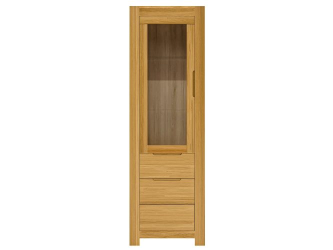 Witryna Dębowa Elegancka – Lunaro 75