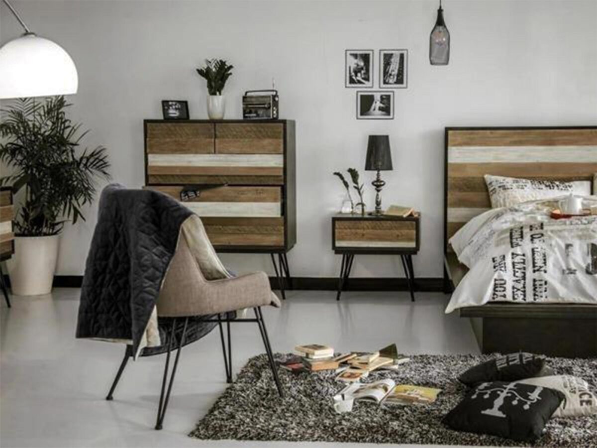 Sypialnia w stylu retro