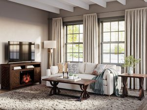 Miniaturka 3 - Drewniany stół w stylowym salonie