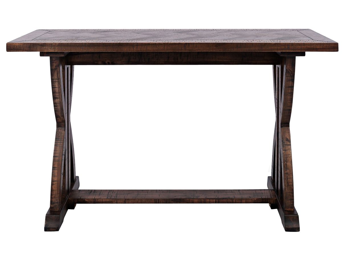 Konsola drewniana klasyczna z intarsją w jodełkę – Avola