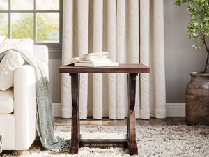 Miniaturka 4 - Stół z masywnym blatem w jodełkę w stylu vintage