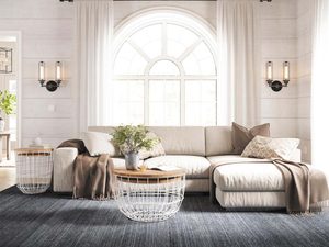 Miniaturka 7 - Zestaw Stolika Białego z Metalową Podstawą w Kształcie Koła – Avola