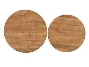 Miniaturka 5 - Zestaw Stolika Białego z Metalową Podstawą w Kształcie Koła – Avola