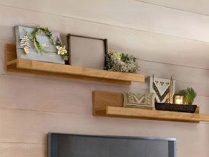 Miniaturka 5 - Półki ścienne dębowe z dekoracjami w aranżacji wnętrza