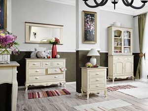 Miniaturka 1 - Meble prowansalskie kremowe kolekcja Rimini aranżacja