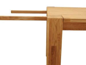 Miniaturka 3 - Dębowy stół masywny detal nogi i mechanizmu rozkładania zbliżenie
