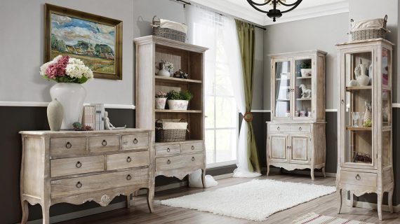 Salon w stylu prowansalskim
