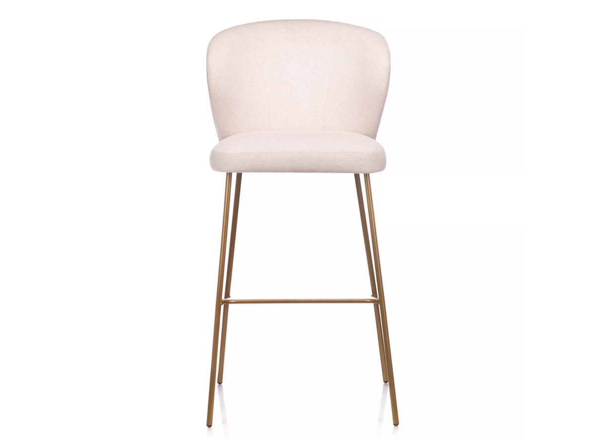 Krzesło ergonomiczne tapicerowane metalowe nogi Loma 4