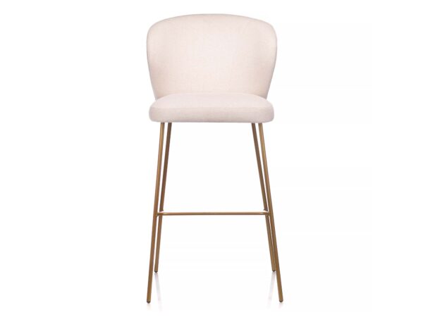 Krzesło ergonomiczne tapicerowane metalowe nogi Loma 4