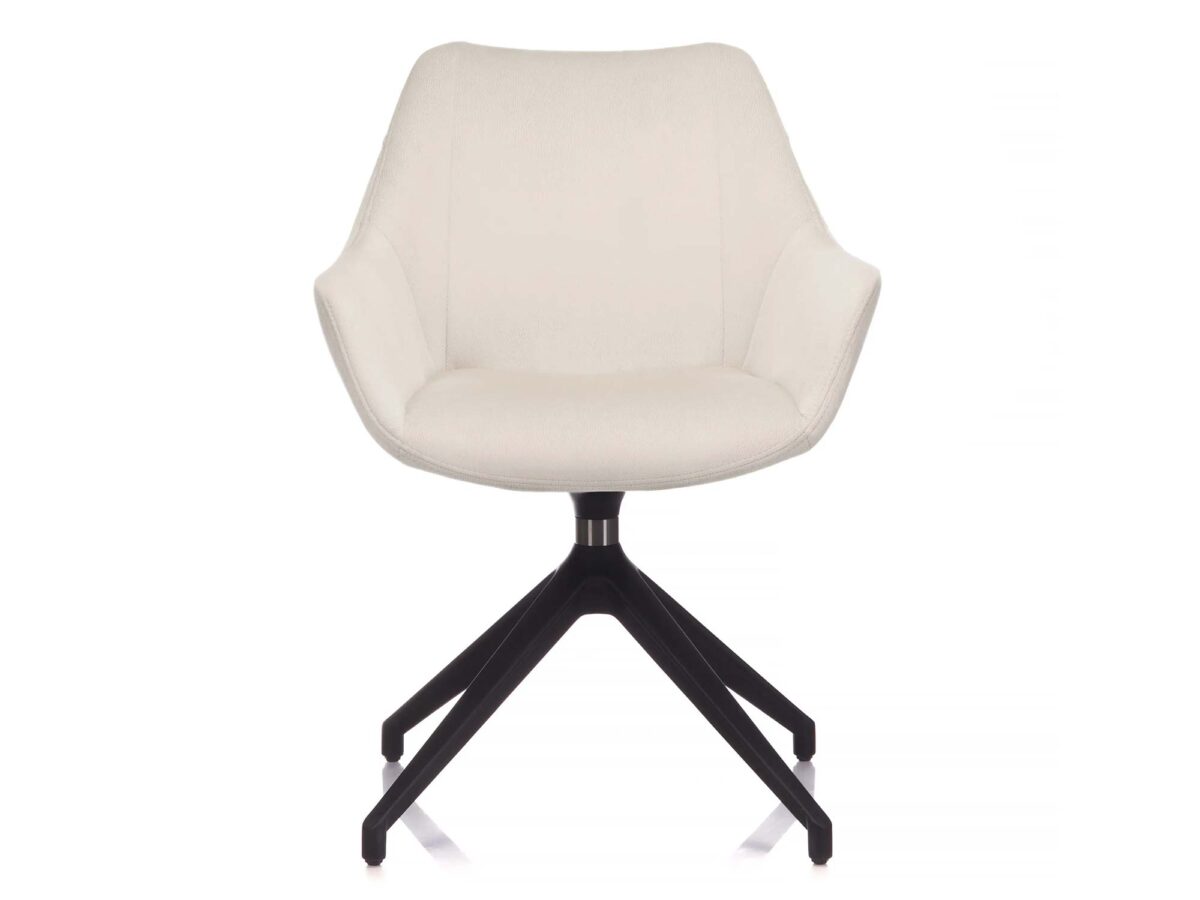 Nowoczesny fotel tapicerowany aluminiowy Erin