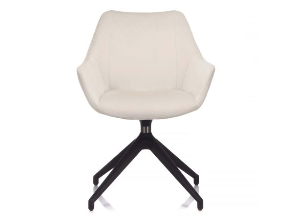 Nowoczesny fotel tapicerowany aluminiowy Erin