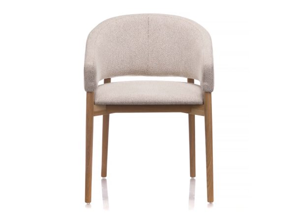 Skandynawskie krzesło tapicerowane dębowe Sabrina