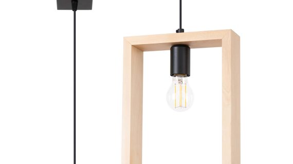 Miniaturka 1 - Lampa wisząca ARVIO naturalne drewno