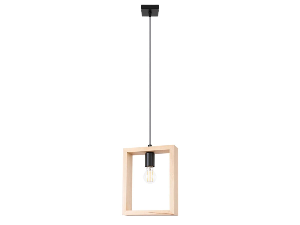 Lampa wisząca ARVIO naturalne drewno
