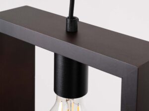 Miniaturka 7 - Górna część lampy wiszącej z oprawką i przewodem tekstylnym