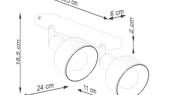 Miniaturka 11 - Plafon ELVO 2 biały