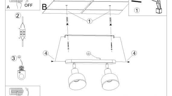 Miniaturka 12 - Plafon ELVO 2 biały
