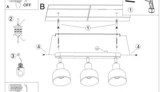 Miniaturka 12 - Plafon ELVO 3 biały