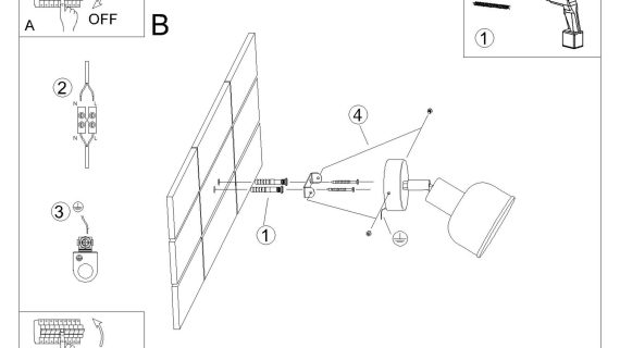 Miniaturka 10 - Kinkiet ELVO czarny