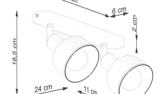 Miniaturka 11 - Plafon ELVO 2 czarny
