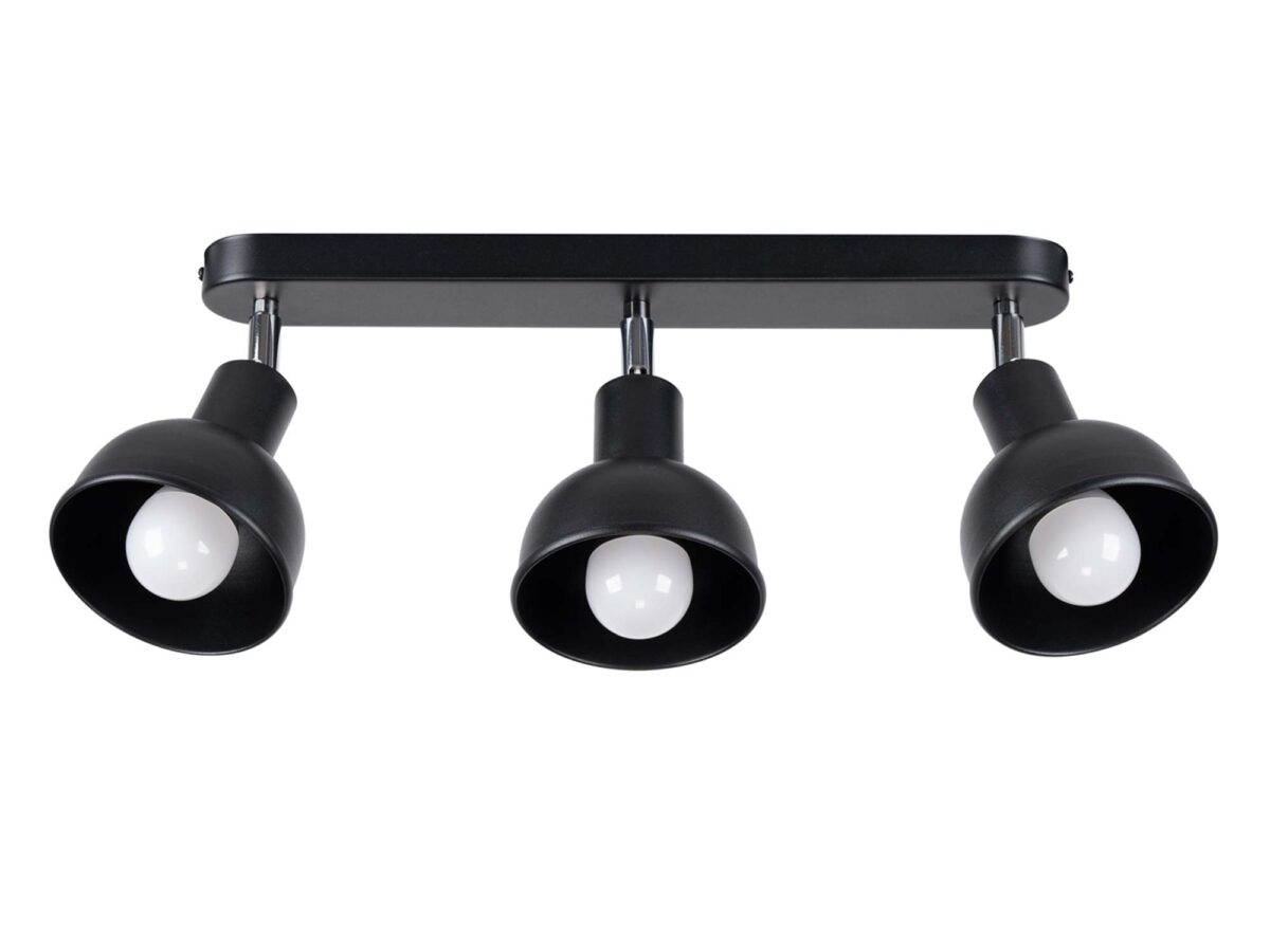 Plafon ELVO 3 czarny