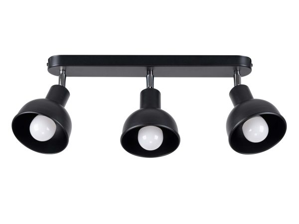 Plafon ELVO 3 czarny