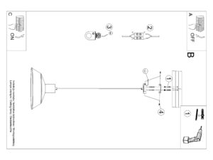 Miniaturka 15 - Instrukcja montażu lampy wiszącej sufitowej schemat