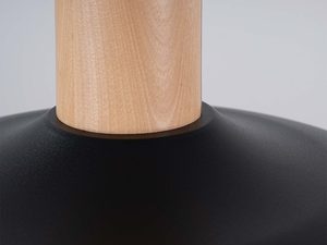 Miniaturka 8 - Naturalne usłojenie drewna bukowego na cylindrze lampy wiszącej