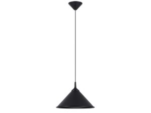Miniaturka 18 - Lampa wisząca czarna metalowa ze stożkowym kloszem