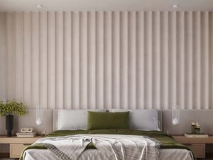 Miniaturka 16 - Lampy wiszące białe z klatką w aranżacji sypialni przy łóżku