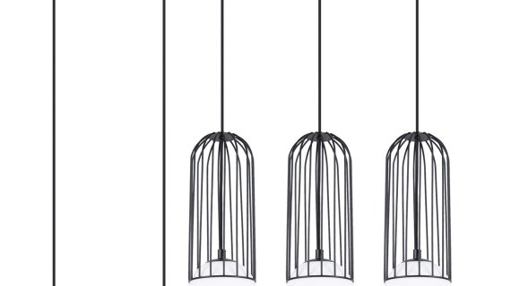 Miniaturka 1 - Lampa wisząca BRENTA 3L czarna