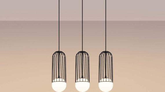 Miniaturka 3 - Lampa wisząca BRENTA 3L czarna