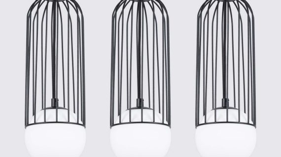 Miniaturka 4 - Lampa wisząca BRENTA 3L czarna