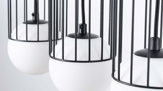 Miniaturka 7 - Lampa wisząca BRENTA 3L czarna