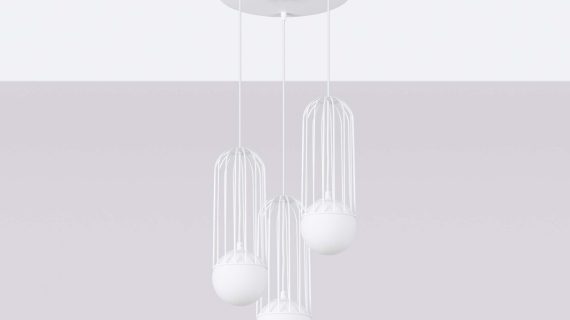 Miniaturka 3 - Lampa wisząca BRENTA 3P biała