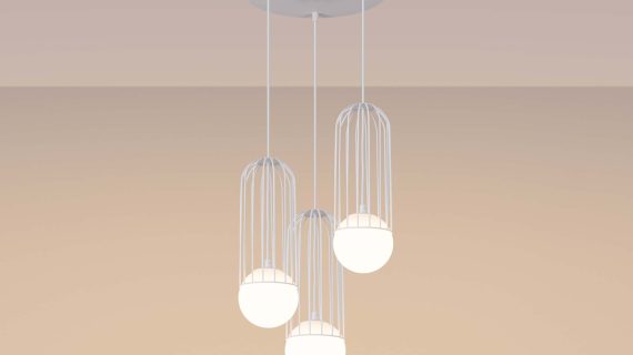 Miniaturka 4 - Lampa wisząca BRENTA 3P biała