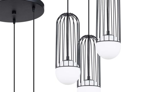 Miniaturka 1 - Lampa wisząca BRENTA 3P czarna