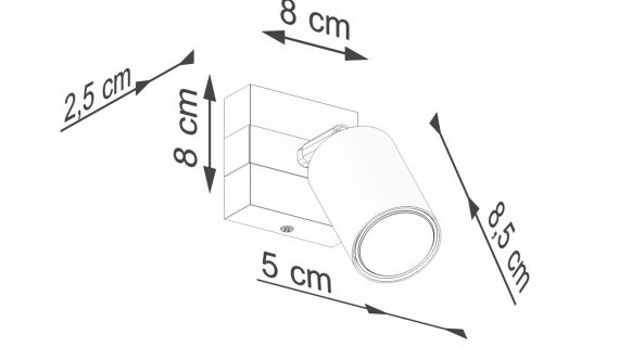 Miniaturka 7 - Kinkiet FALKO 1 czarny