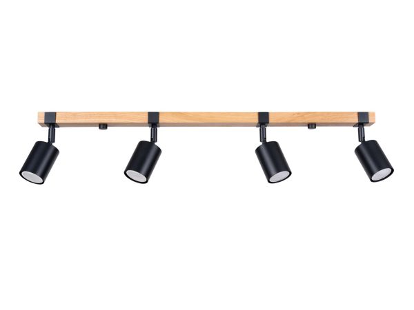 Plafon FALKO 4L czarny