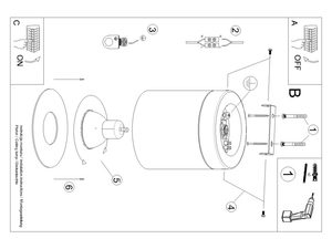Miniaturka 10 - Instrukcja montażu lampy sufitowej natynkowej z elementami zestawu