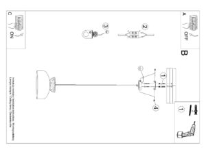 Miniaturka 15 - Instrukcja montażu lampy wiszącej sufitowej ze schematem podłączenia